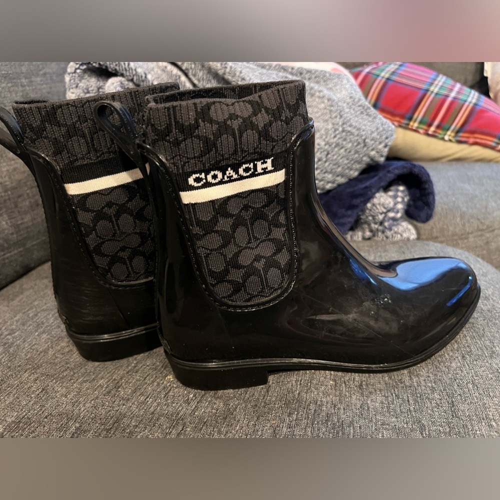 Coach black boots